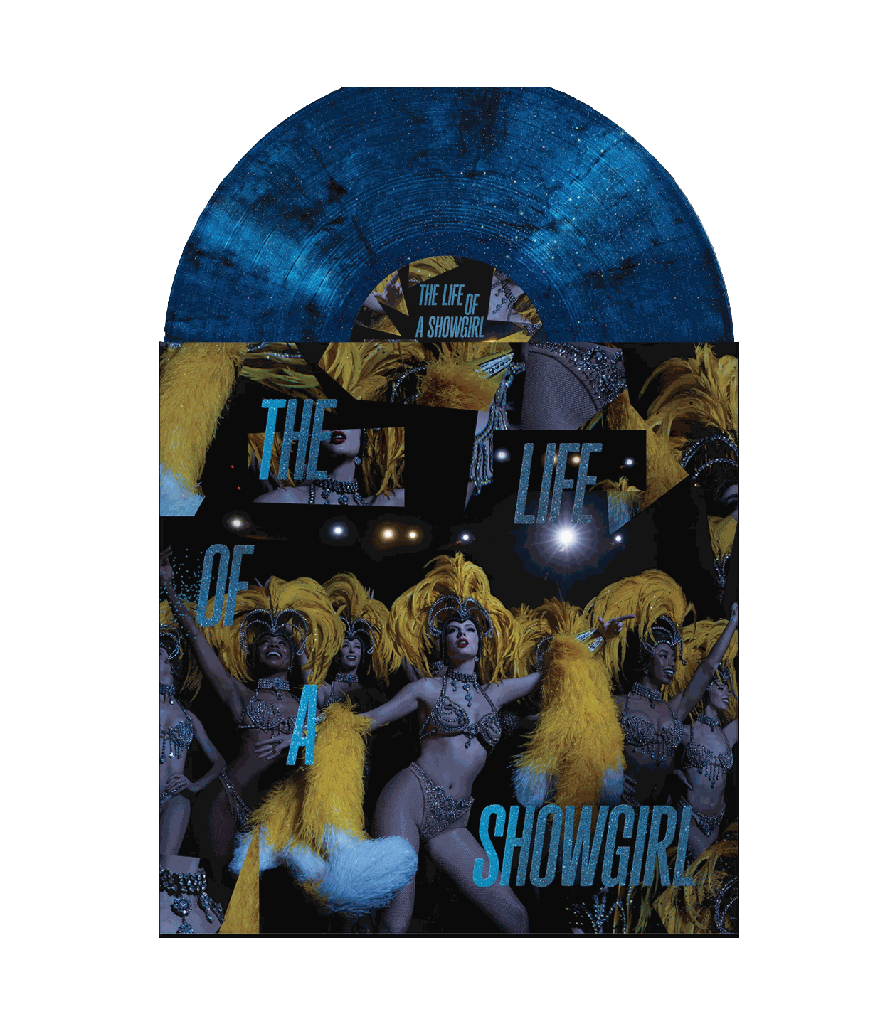 "Baby that's show business" variant (blue)